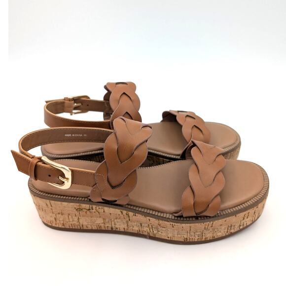 Nordstrom Rack Pennie Braided Platform Sandal Women's Brown Size US8M - Picture 3 of 10